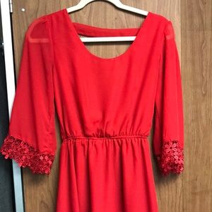 Charlotte Russe red dress